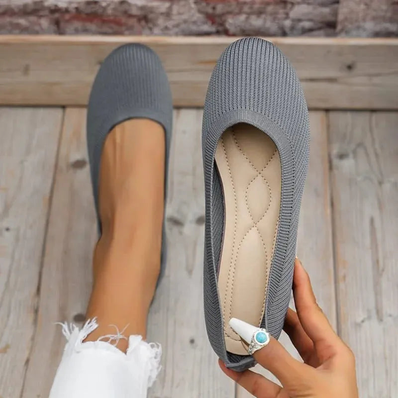Sapatilha Slip On em Malha Tricô Respirável Sunlit Mirage