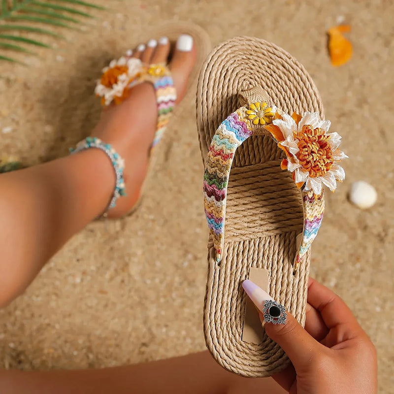 Sandália SunFlower - Chinelo Delicado e Charmoso Para Um Dia De Sol