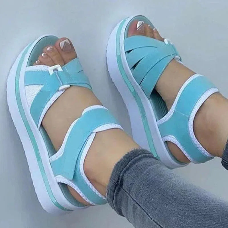 Sandália De Plataforma Luminous - Estilo Delicado e Casual | A Escolha Perfeita Para Se Destacar