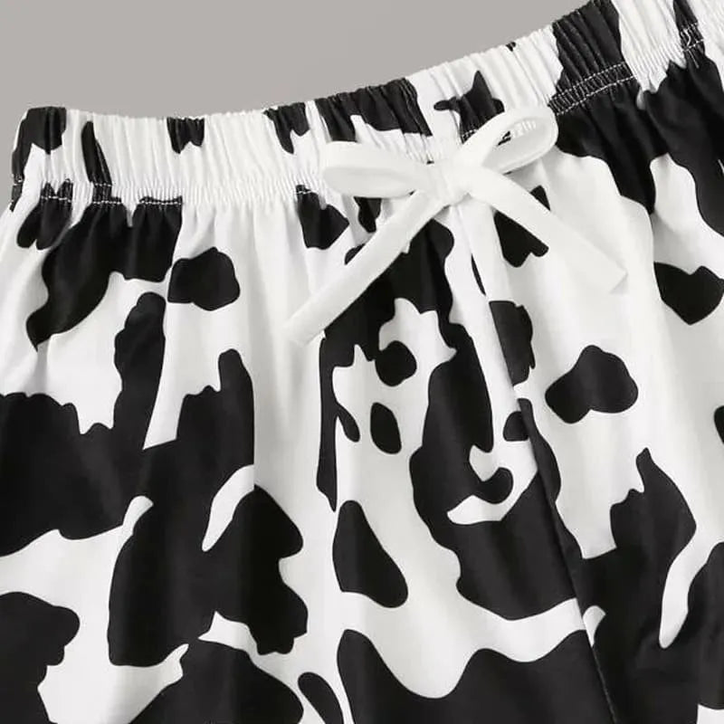 Pijama Feminino Muuu - Conjunto Camiseta e Shorts Fresquinho LooseFit | Tecido Super Macio e Confortável
