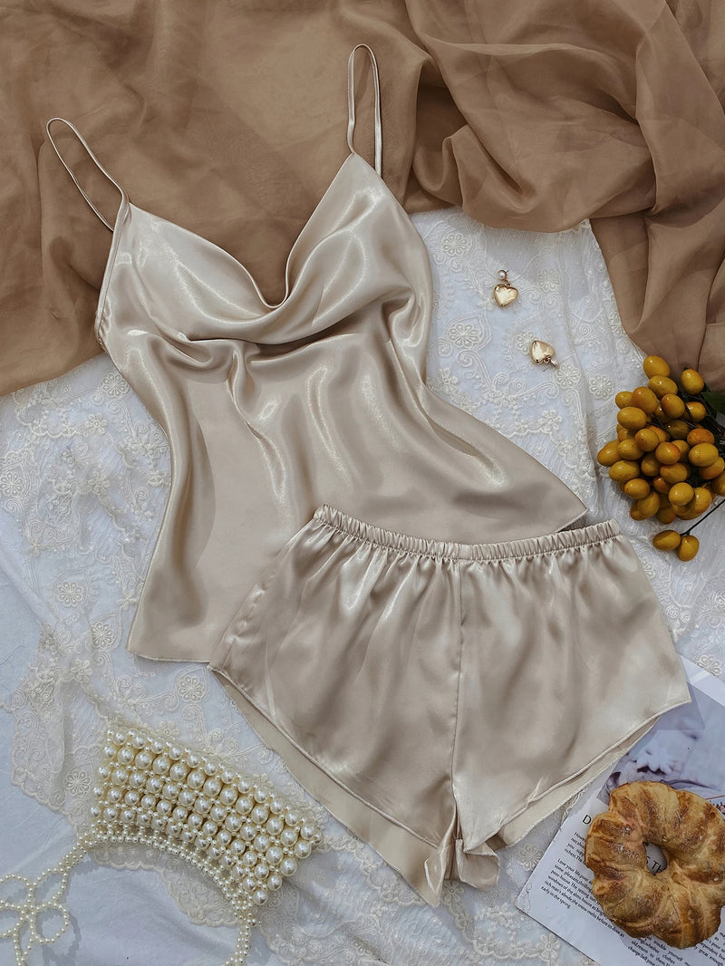 Pijama Feminino Sweet Comfort - Conjunto BabyDoll e Shorts Fresquinho LooseFit | Tecido Super Macio e Confortável