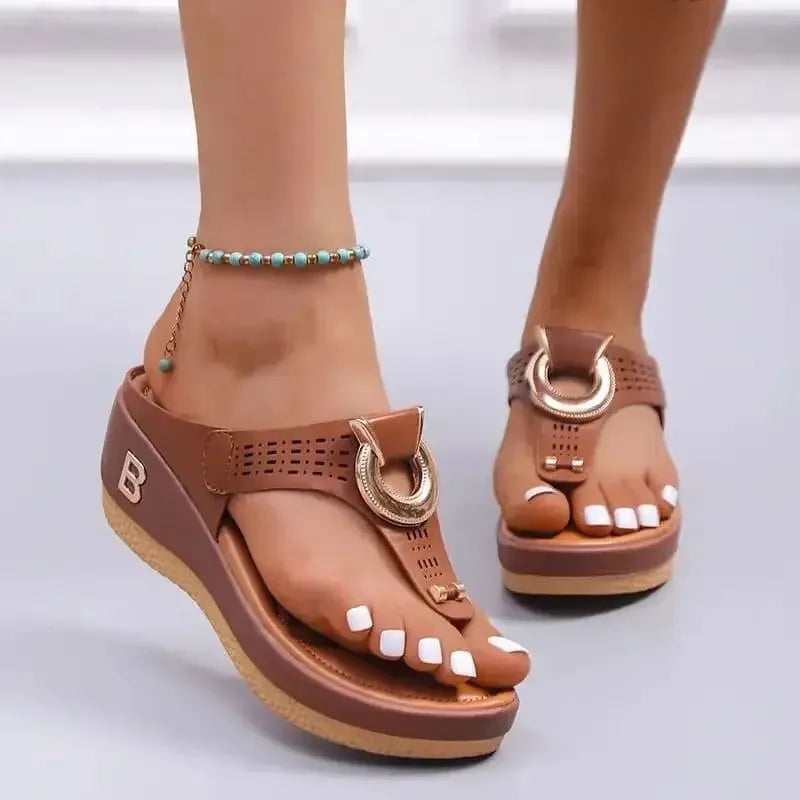 Sandália De Plataforma Alta BShine - Conforto e Estilo Únicos