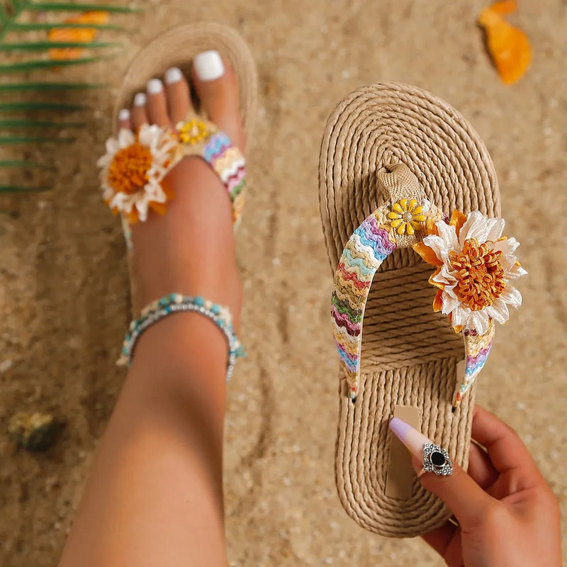 Sandália SunFlower - Chinelo Delicado e Charmoso Para Um Dia De Sol