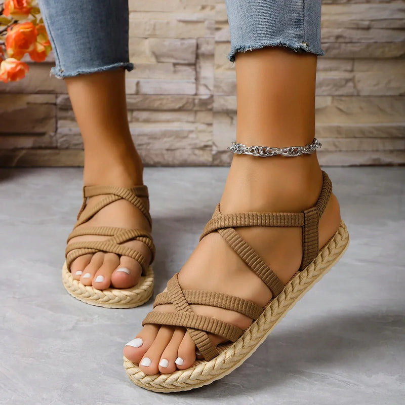 Sandália Flexi com Elástico em Mesh Confortável- Beleza, Flexibilidade e Conforto