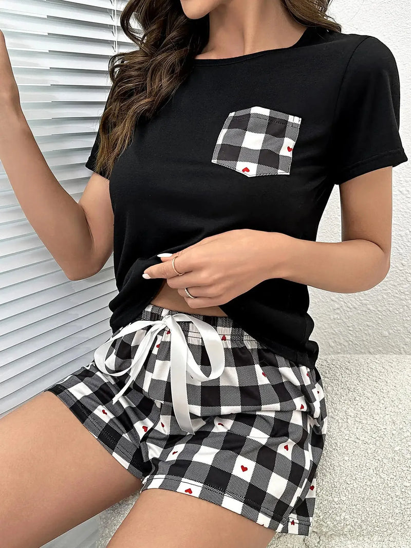 Pijama Feminino Cutezz- Conjunto Camiseta e Shorts Fresquinho LooseFit | Tecido Super Macio, Elástico e Confortável