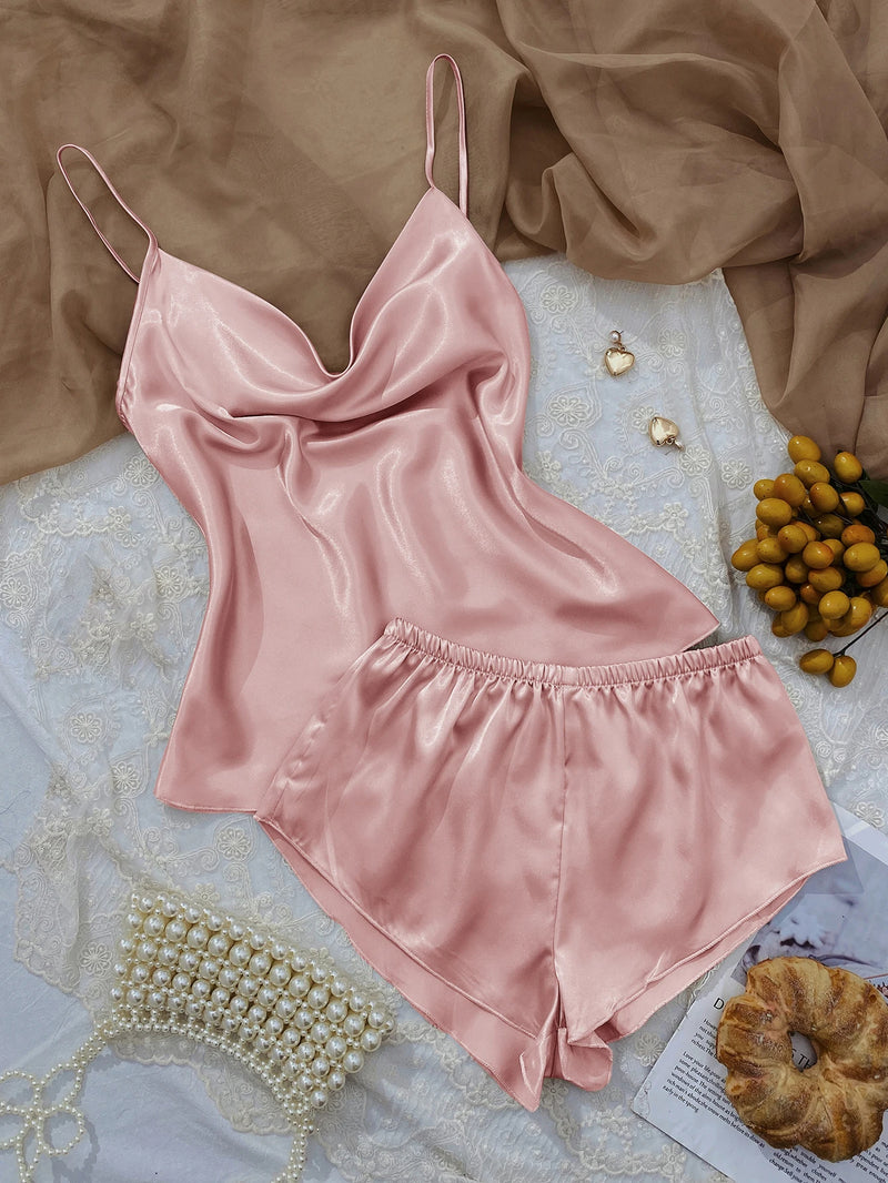Pijama Feminino Sweet Comfort - Conjunto BabyDoll e Shorts Fresquinho LooseFit | Tecido Super Macio e Confortável
