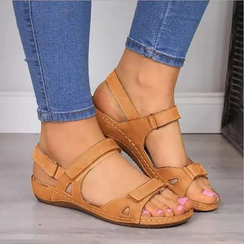 Sandália Horizon - Feita em Couro PU Macio e Confortável Com Amortecimento Premium | Conforto para Um Estilo de Vida Moderno