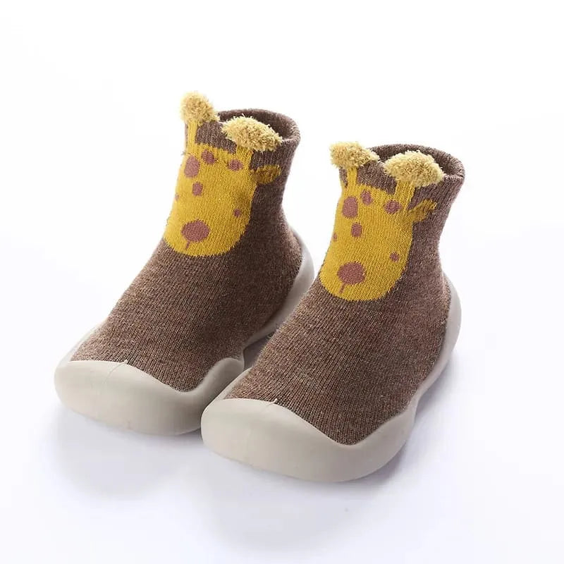 Sapatinho Meia Baby Safari - Antiderrapante, confortável e respirável