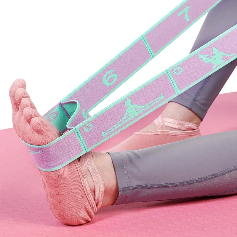 Kit 2 Faixas de Resistência para Exercícios em Casa e Alongamentos Multifuncional e Fortalecimento Muscular