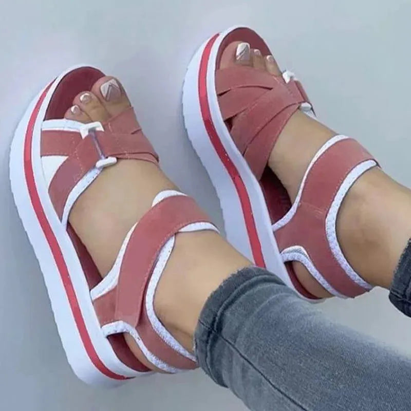 Sandália De Plataforma Luminous - Estilo Delicado e Casual | A Escolha Perfeita Para Se Destacar