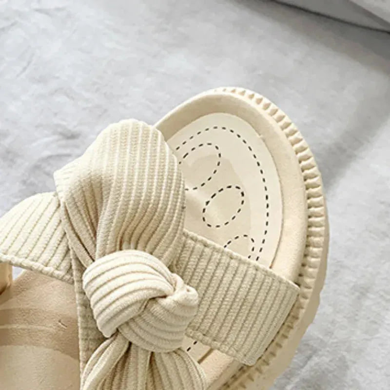 Sandália Slide Cotton - Macia, Estilosa e Confortável | Com Forma Larga e Morderna e Maciez Incrível