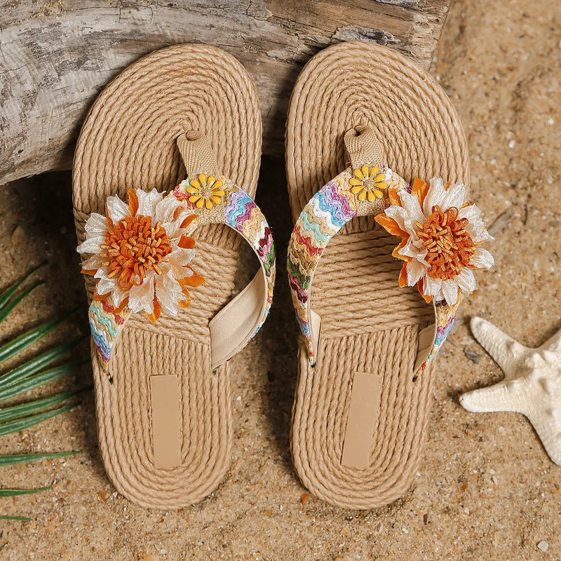 Sandália SunFlower - Chinelo Delicado e Charmoso Para Um Dia De Sol