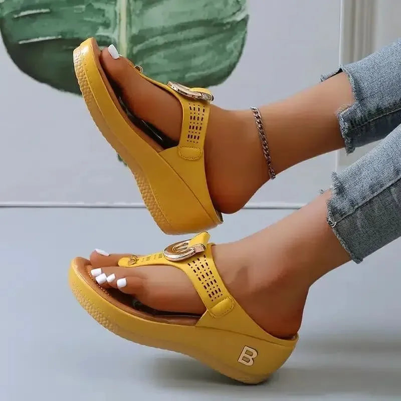 Sandália De Plataforma Alta BShine - Conforto e Estilo Únicos