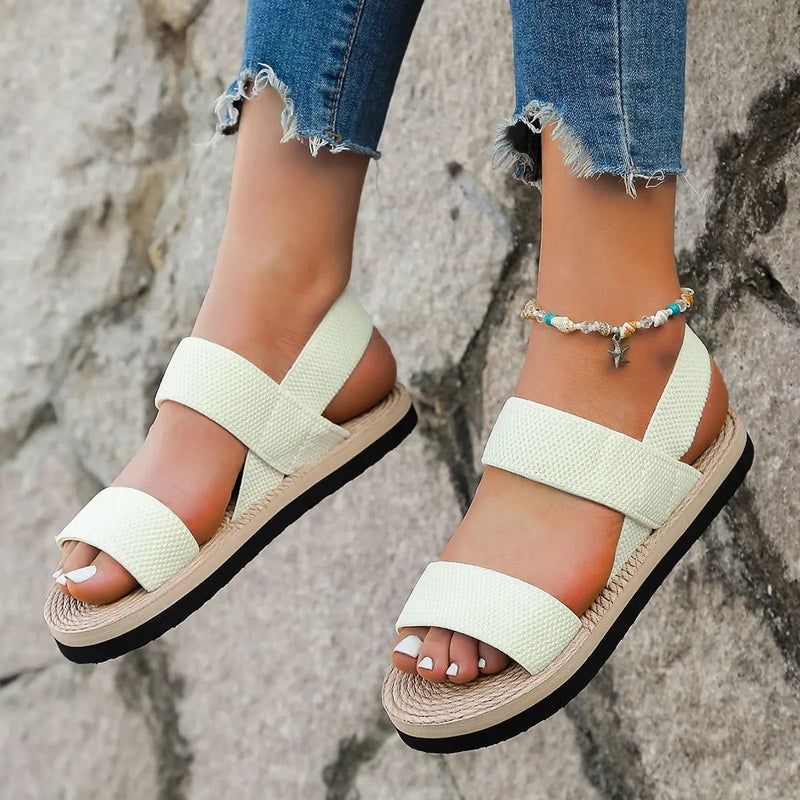Sandália WhiteMesh - Com Elásticos Em Fibra Mesh Confortáveis | Beleza e Conforto que Encantam