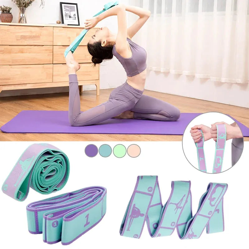 Kit 2 Faixas de Resistência para Exercícios em Casa e Alongamentos Multifuncional e Fortalecimento Muscular