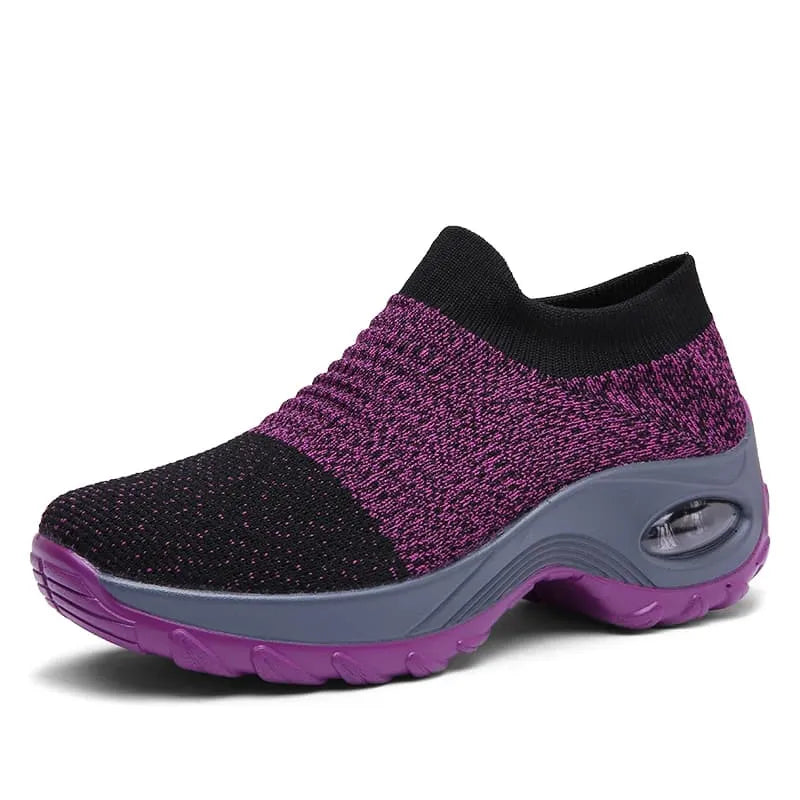 Tênis Tipo Meia Slip on PowerAir - Feito Em Fibra Mesh Super Macia | Amortecimento AirPremium Para Conforto TOTAL