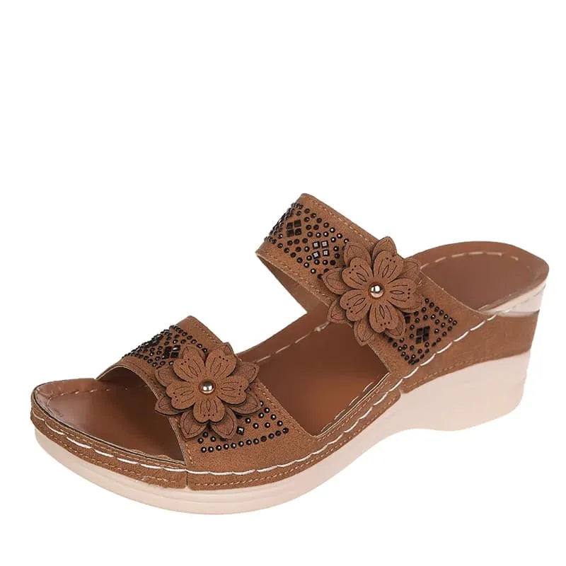 Sandália StassFlower - Design Único e Muito Conforto Aos Seus Pés