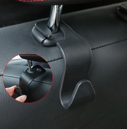 Kit 4 Ganchos para Bancos de Carros Suporta até 20Kg EcoHooks