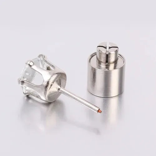 Par de Brincos Unissex Iluminados de LED em Aço Inoxidável