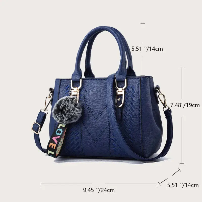 Bolsa Feminina em Couro PU Luxo LOVE