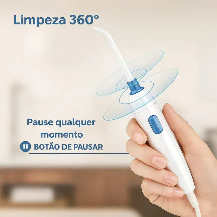 Irrigador Oral Dental com 5 Bicos Substituíveis para uma Limpeza Completa Water Pulse WP300
