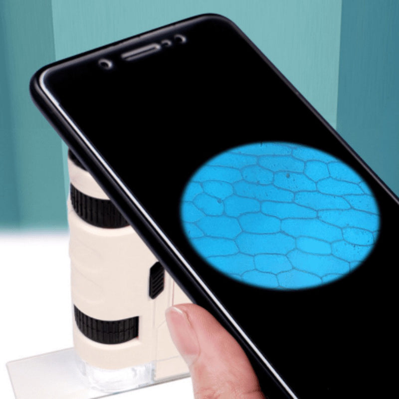 Microscópio Portátil de Mão para Crianças Focus Brincadeira Educativa
