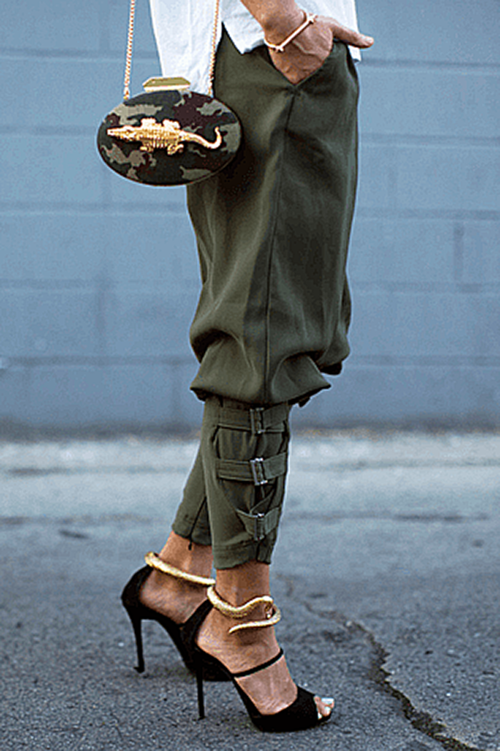 Calça Casual Feminina Harem