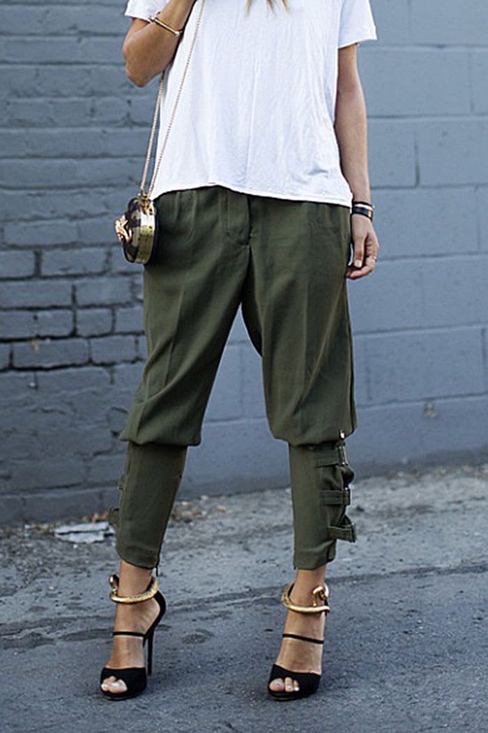 Calça Casual Feminina Harem