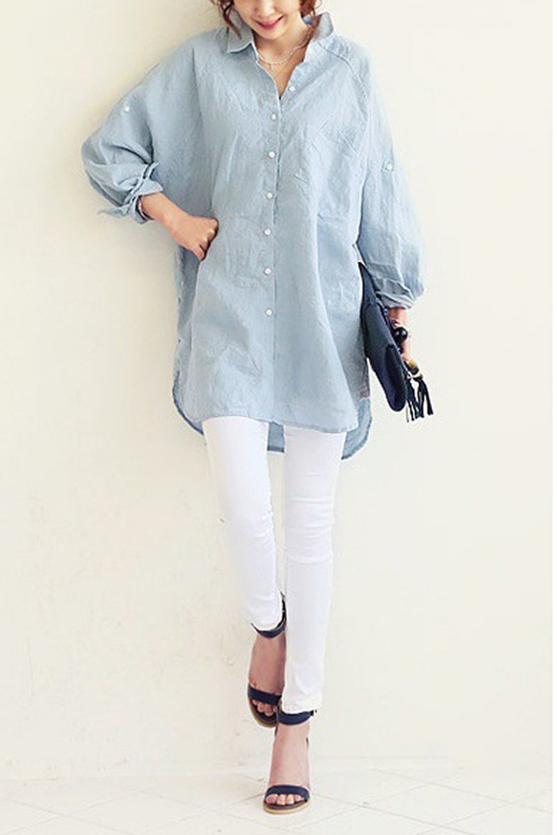 Camisa Feminina Oversized em Linho Zenith