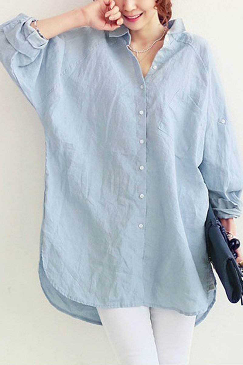 Camisa Feminina Oversized em Linho Zenith