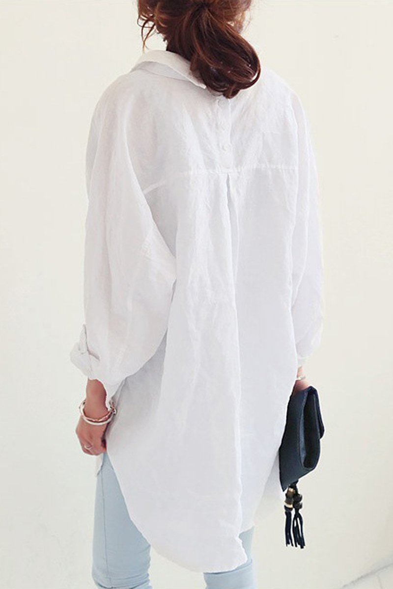 Camisa Feminina Oversized em Linho Zenith