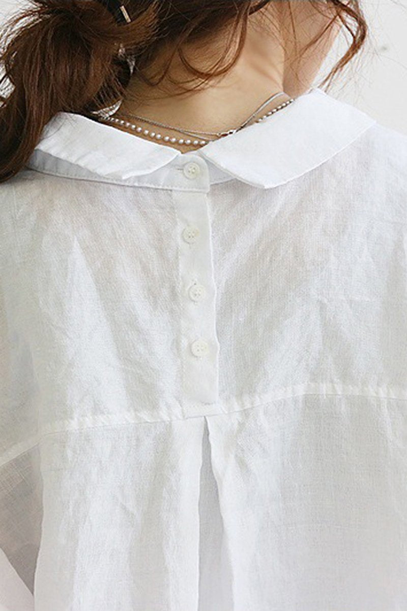 Camisa Feminina Oversized em Linho Zenith