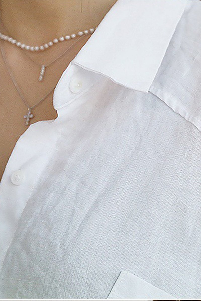 Camisa Feminina Oversized em Linho Zenith