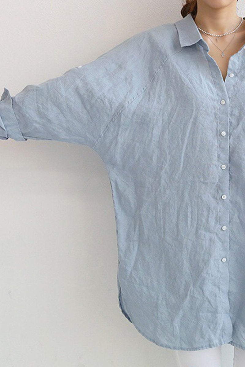 Camisa Feminina Oversized em Linho Zenith