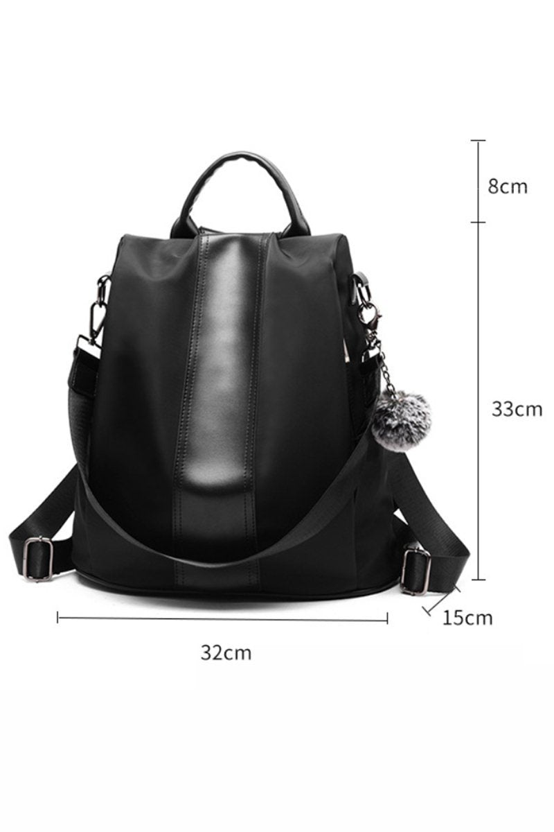 Mochila Estilosa à prova D'água e Anti Furto em Couro FlowBag