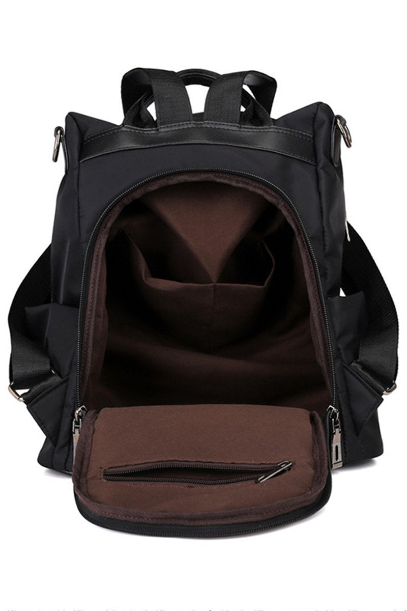Mochila Estilosa à prova D'água e Anti Furto em Couro FlowBag