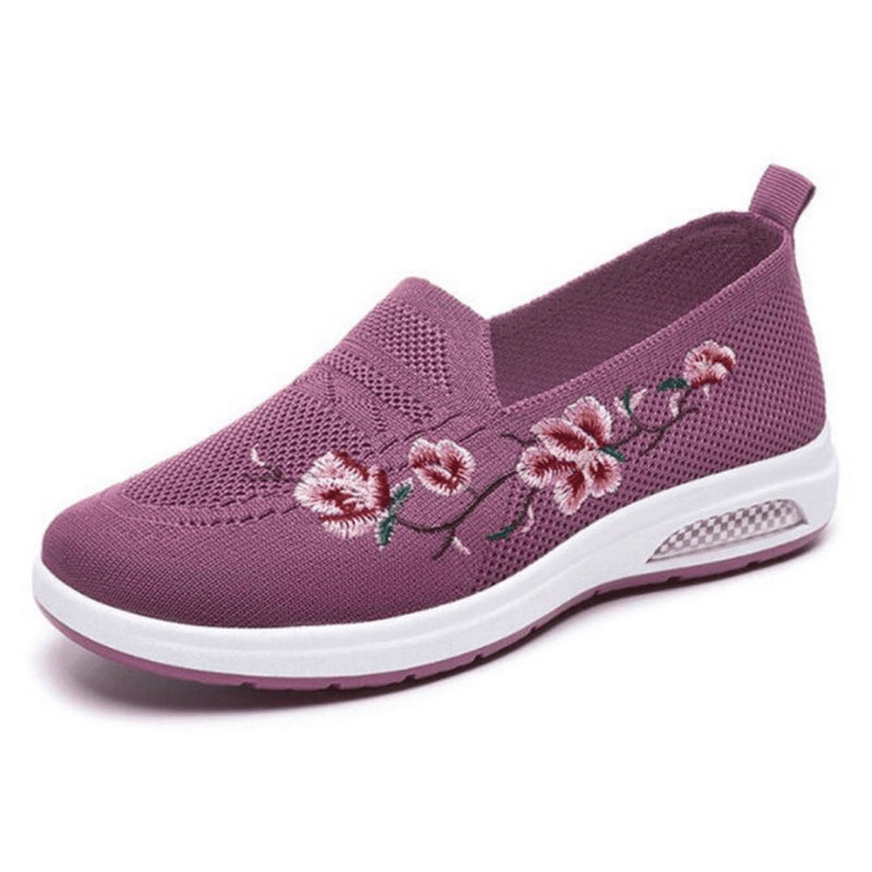 Tênis Ortopédico Feminino Com Amortecimento Sport Flowers - Lançamento 2023