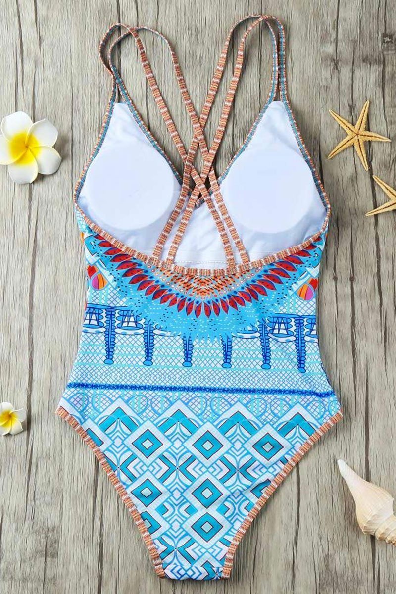 Maiô Estampado Alcinha Diani - Seaside Elegance