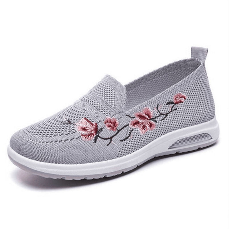 Tênis Ortopédico Feminino Com Amortecimento Sport Flowers - Lançamento 2023
