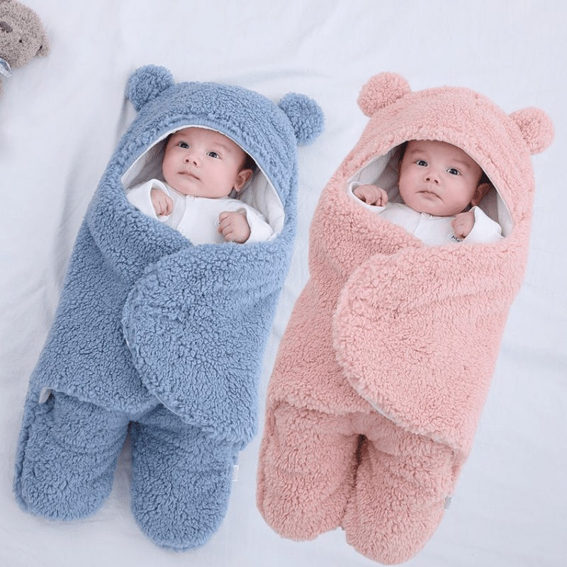 Saco de Dormir para Bebês em Pelúcia com Capuz Ursinho Dorminhoco [0 a 9 meses]