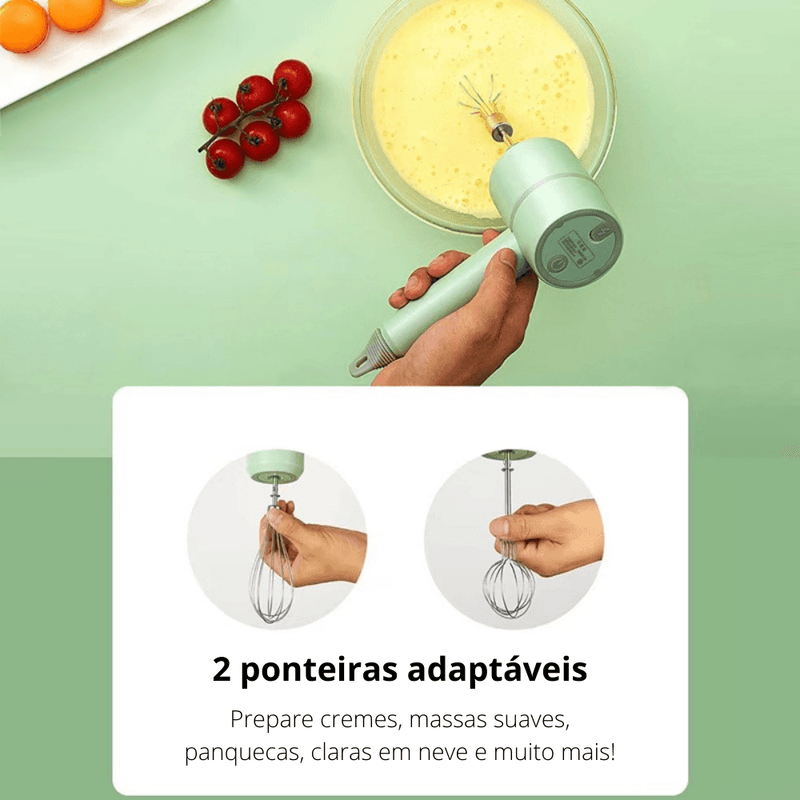 Batedeira Portátil Com Processador de Alimentos  SMART KITCHEN - Inov&tec