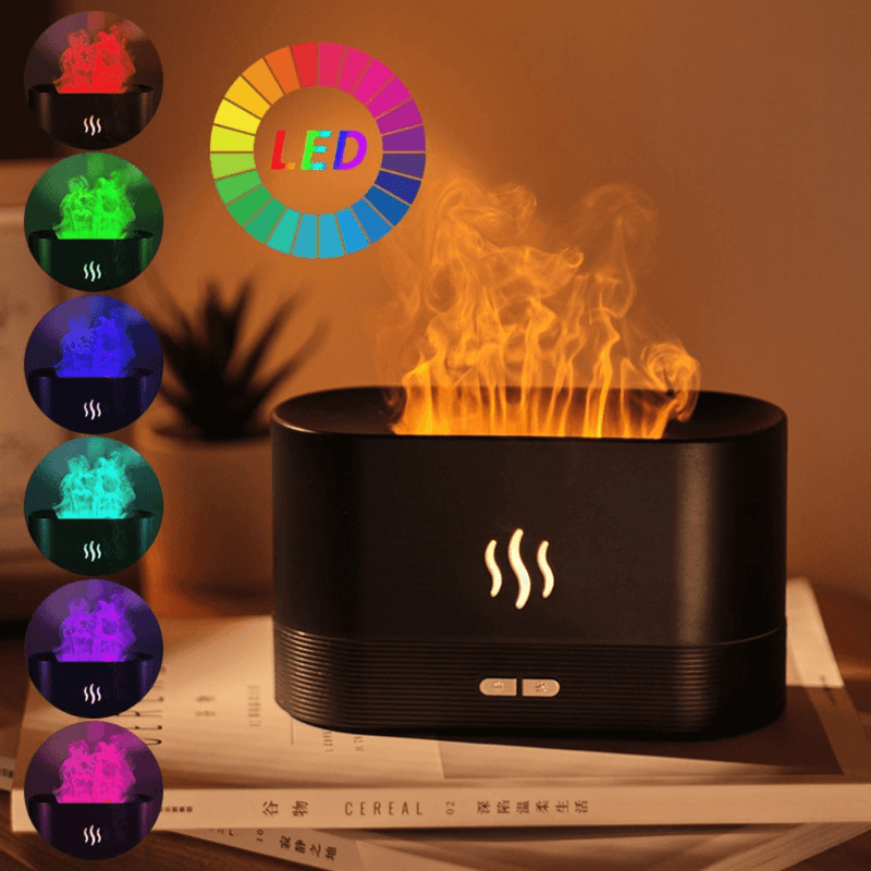 Umidificador de Ar Ultrassônico FLAME AIR RGB - Saúde/Aromaterapia - Inov&tec