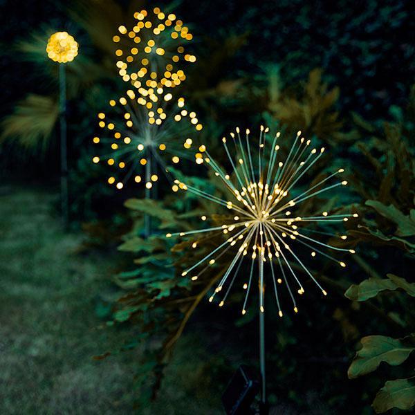 Estaca de Jardim de Fogos de Artifício LED