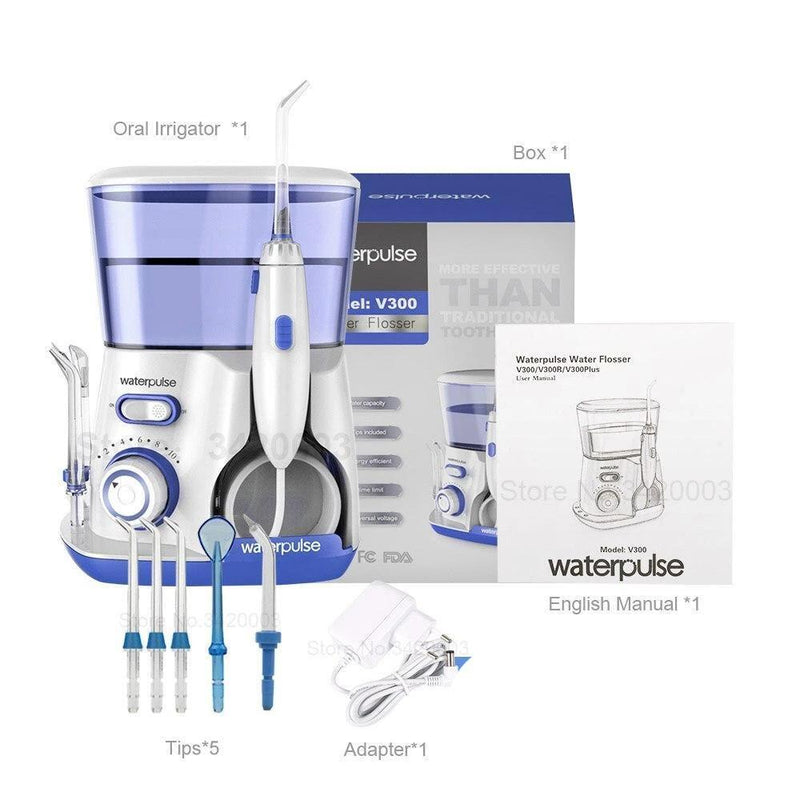 Irrigador Oral Dental com 5 Bicos Substituíveis para uma Limpeza Completa Water Pulse WP300