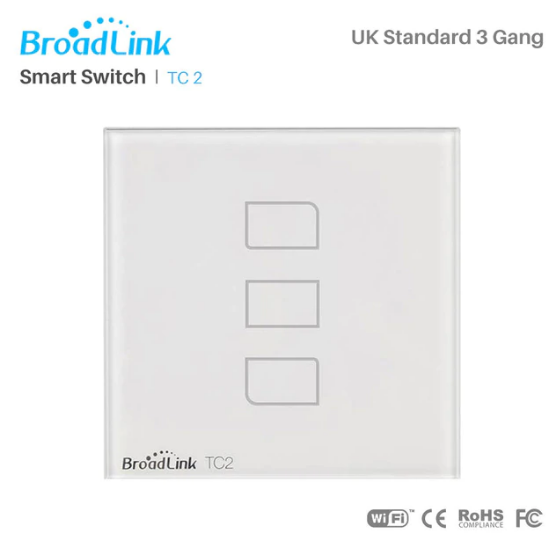 Smart Interruptores Wifi Touch Screen Broadlink - Quadrado