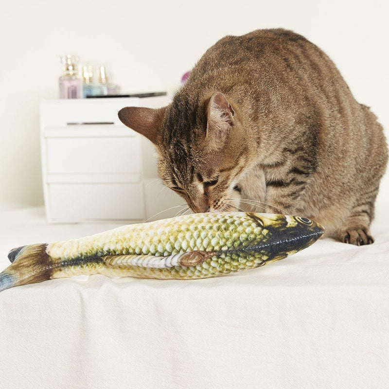 2 Peças de Brinquedo para Gato em formato de Peixe - Fish-Shaped Cat Toy