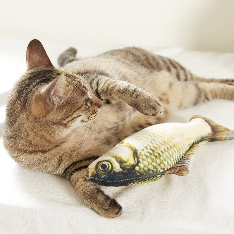 2 Peças de Brinquedo para Gato em formato de Peixe - Fish-Shaped Cat Toy