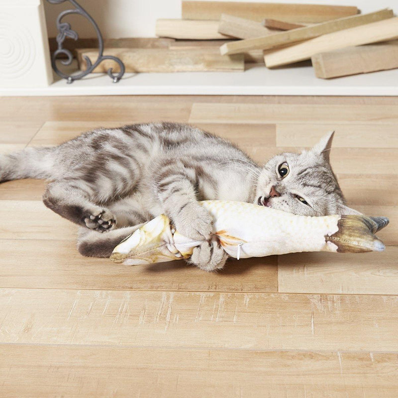 2 Peças de Brinquedo para Gato em formato de Peixe - Fish-Shaped Cat Toy