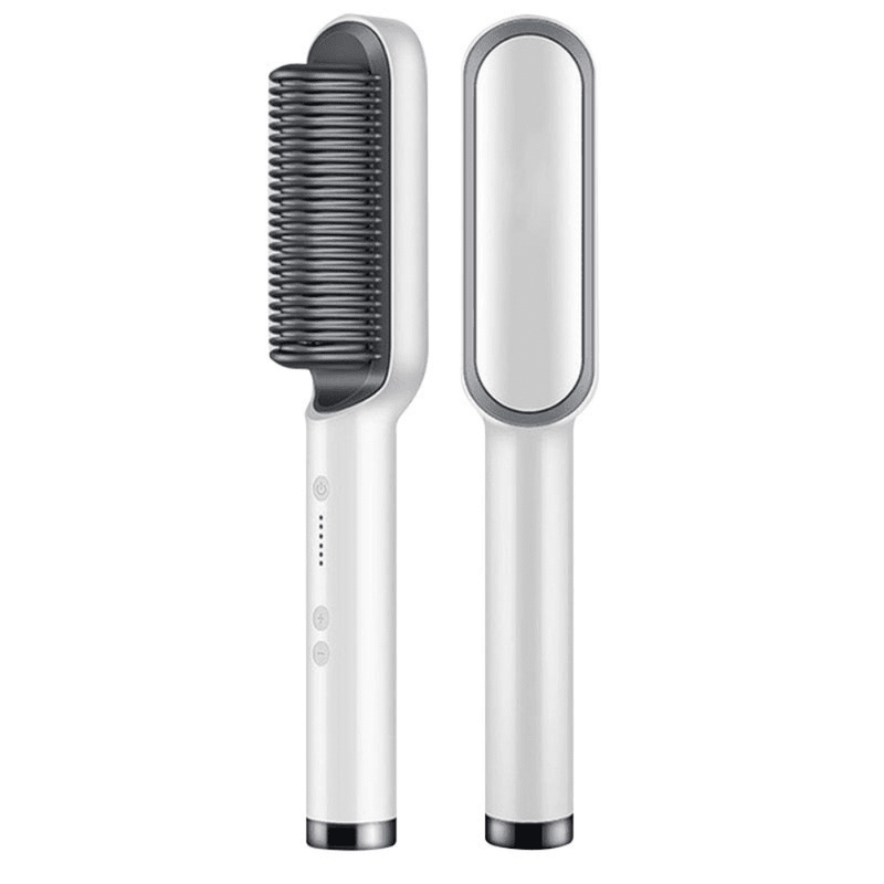 Escova Alisadora 5 em 1 Original BEAUTY HAIR -Modela, Hidrata, Anti-Frizz - Inov&tec