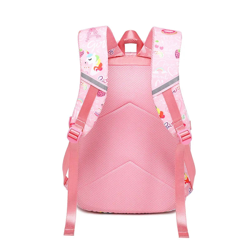 Kit Escolar Infantil Premium Mochila com Lancheira Térmica e Estojo Princess